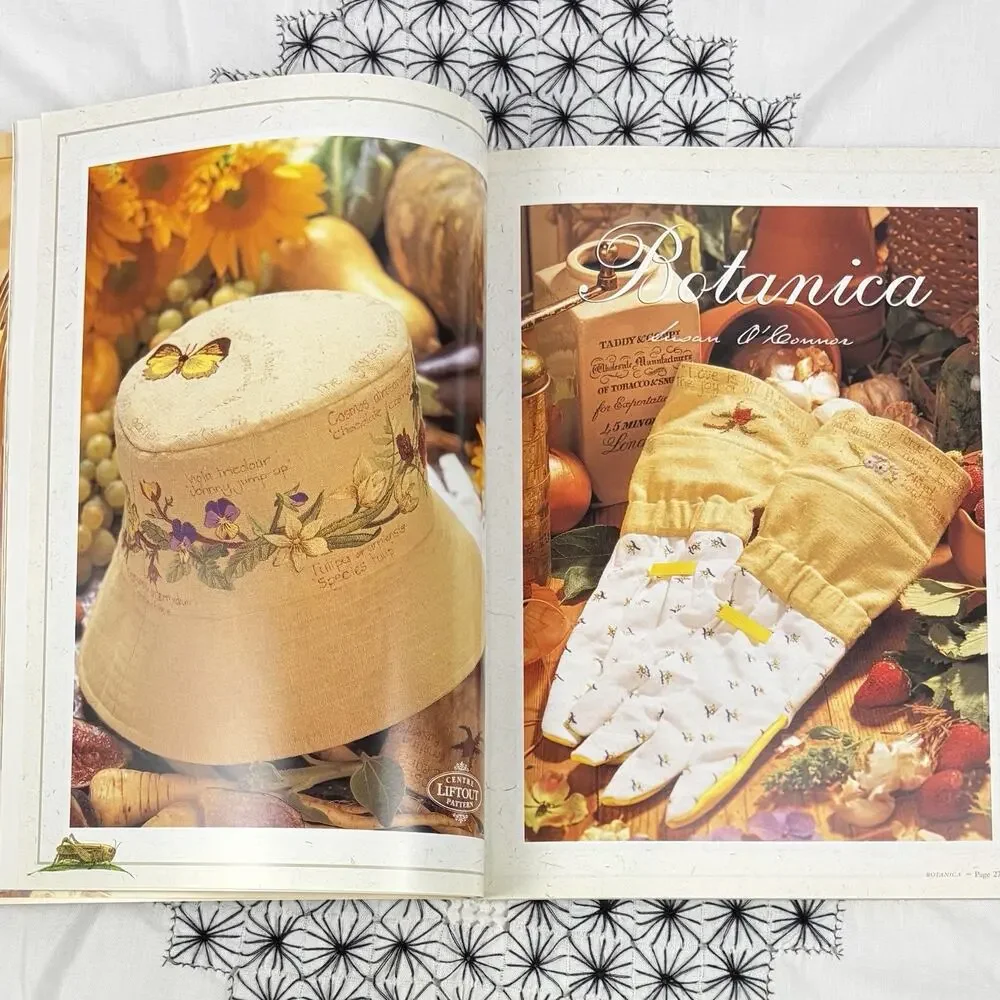 Inspirations Embroidery Magazine 1999 Issue 22 Floral Cottage Seashell Nursery